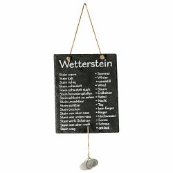 Cepewa Wetterstation Stein auf Schiefertafel 🌦️🌡️🌿 Angebot bei HelloDeals