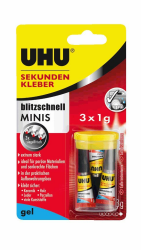 🔥 UHU Sekundenkleber blitzschnell MINIS gel 3x1g mit Box Angebot bei HelloDeals