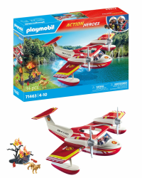 🔥🚒 PLAYMOBIL Action Heroes 71463 Feuerwehrflugzeug mit Löschfunktion 🚁✨ Angebot bei HelloDeals