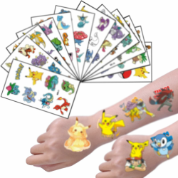 🎉 KOOCOVY Monster Hautfreundliche Temporäre Tattoos - 12 Blätter 300+ Tattoos Angebot bei HelloDeals