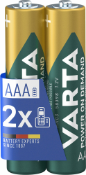 🔋 VARTA AAA wiederaufladbare Batterien - 2 Stück 📞 Angebot bei HelloDeals