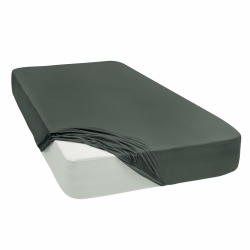 Luxuriöses Jersey Spannbettlaken aus 100% Baumwolle 🛏️ 28 Farben - 180 x 200 cm Anthrazit Angebot bei HelloDeals