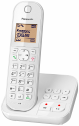 📞 Panasonic KX-TGC 420 GW Schnurloses Telefon mit Anrufbeantworter - Weiß Angebot bei HelloDeals