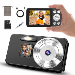 📸 4K Digitalkamera 64MP Autofokus Kompaktkamera 18-facher Digitalzoom Angebot bei HelloDeals