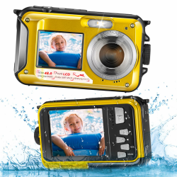 SenDeluz Unterwasserkamera, Full HD 2.7K 48MP Autofocus Digitalkamera 📷🌊 Angebot bei HelloDeals