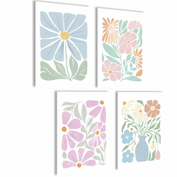 🌸 Aura Poster Set: Bilder für Body, Mind, Soul & Heart | Ästhetik Style für dein Zuhause 🌿 Angebot bei HelloDeals