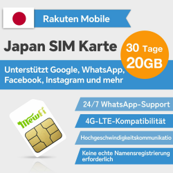 🇯🇵 Japan SIM-Karte 📱🌐 - Nur Daten, Keine Anrufe/SMS - 4G Netz Angebot bei HelloDeals