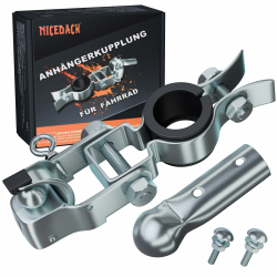 🚴‍♂️🔗 NICEDACK Fahrradanhänger Kupplung - Hochwertiger Stahl - Einfache Installation Angebot bei HelloDeals