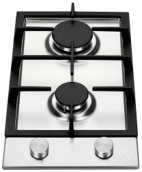 K&H® Domino 2 Zonen Edelstahl Gaskochfeld 30cm Erdgas Autark Eingebaut 2Z-KHSS 🌟🔥 Angebot bei HelloDeals