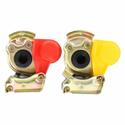 🚜 Kupplungskopf M16 mit Ventil Set Druckluftkopf rot gelb 🚛 Angebot bei HelloDeals