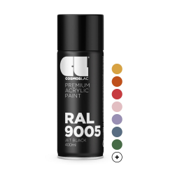 COSMOS LAC Sprühlack schwarz, matt - Spraydosen Sprühfarbe DIY Lack Acryllack Angebot bei HelloDeals