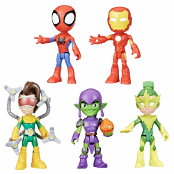 🦸‍♂️ Marvel Spidey und Seine Super-Freunde, Freunde & Schurken Set, Action-Figurenset 🦹‍♂️ Angebot bei HelloDeals