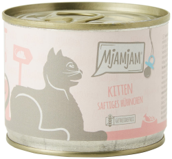 🐱 MjAMjAM Premium Nassfutter für Katzen 🐾 Kitten saftiges Hühnchen mit Lachsöl, 6er Pack (6 x 200 g) Angebot bei HelloDeals