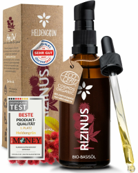 Heldengrün® BIO Rizinusöl Haare [💚 100% NATURREIN] - Castor Oil Angebot bei HelloDeals