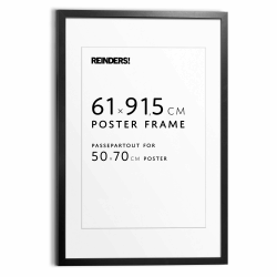 🖼️🖤 REINDERS Bilderrahmen schwarz MDF Holz für Poster 61x91,5cm 🖤🖼️ Angebot bei HelloDeals