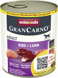 🐶 GranCarno Hunde Nassfutter mit Rind + Lamm (6 x 800 g) 🐾 Angebot bei HelloDeals