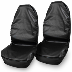 🚗🌿 Hochwertige Autositzbezüge (2er Set) aus strapazierfähigem Kunstleder 🌿🚗 Angebot bei HelloDeals