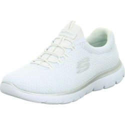 👟🌟 Angebot: Skechers Damen Summits Sneaker 38 EU Weiß Mesh Silber Trim Angebot bei HelloDeals