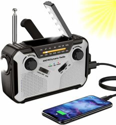 🌞📻 Solar Radio, AM/FM Tragbar Kurbelradio Dynamo Notfallradio Angebot bei HelloDeals
