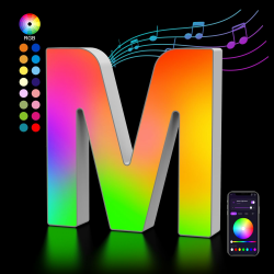 LED Buchstaben Lichter Alphabet - Farblich Veränderbar mit USB-Netzteil! 🌟 Angebot bei HelloDeals