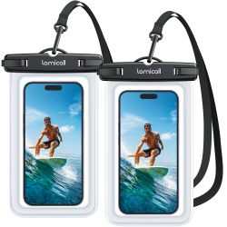 🌊 Lamicall Wasserdichte Handyhülle - Unterwasser Handytasche 📱 [2 Stück] IPX8 Wasserfeste Hülle Angebot bei HelloDeals
