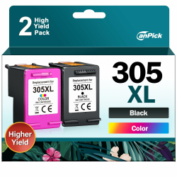 🔥Super Deal!🔥 305 XL Druckerpatronen Schwarz und Farbe Ersatz für HP - 2-Pack Angebot bei HelloDeals