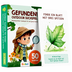 🌟 GEFUNDEN! Outdoor Suchspiel für Kinder ab 4 Jahren - [50 Karten] - Outdoor Spiele für Draußen 🌳🔍 Angebot bei HelloDeals