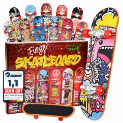 Magicat Finger Skateboard Set – 12 einzigartige Designs für endlosen Spaß! 🛹🎨🏂🎁🎳 Angebot bei HelloDeals