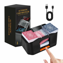 Vahlbeste Geräuscharmer Kartenmischmaschine Elektrische mit 3000mAh Akku Angebot bei HelloDeals