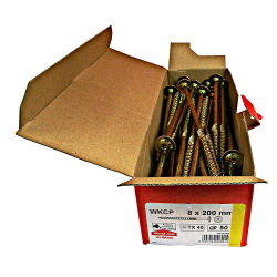 KLIMAS Holzschrauben Torx - Tellerkopfschrauben TX Gelb Schrauben Set - 50 Stück 8 x 200 mm Angebot bei HelloDeals