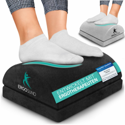 🌟 ERGOSUND Fußstütze Schreibtisch [TESTSIEGER] Premium Schaumstoffkern 🌟 Angebot bei HelloDeals