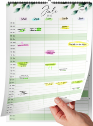 Familienplaner 2025 2026 📅 - Familienkalender & Wandkalender 2025 2026 für Zuhause, Büro und Familie Angebot bei HelloDeals