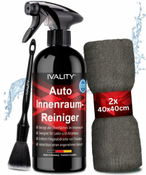 🚗 Ivality® Premium Auto Innenraum Reiniger Set 🌟 - Cockpitpflege für die Innen Reinigung Angebot bei HelloDeals