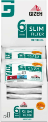 🚬 GIZEH Slim Filter Menthol 6 mm Durchmesser - 10er Pack á 120 Filter Angebot bei HelloDeals