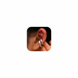 Dochais Ear Cuff für Damen-CZ Fake Helix Knorpel Ohrringe Fake Piercing Ohrmanschette Ohrringe 14K Gold Clip Ohrklemme silber Gold Funkelnde RundeHuggie Ohrringe Ohne Ohrloch Angebot bei HelloDeals