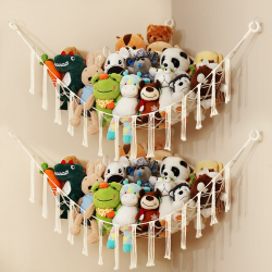 iKeelo 2er-Pack Kuscheltier Aufbewahrung Netz & Makramee Stofftier Hängematte 🧸 Angebot bei HelloDeals