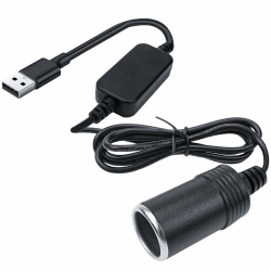 🔌🚗 USB auf Zigarettenanzünder 12v Adapter | Männlich zu Weiblich | Auto Zubehör Angebot bei HelloDeals