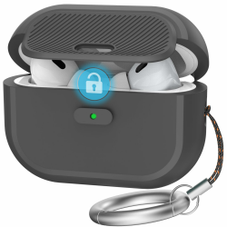 TRONWIN AirPods Pro 2 Hülle 🎧 Sicherheitsverschluss 🛡️ Silikon Case mit Karabiner Angebot bei HelloDeals