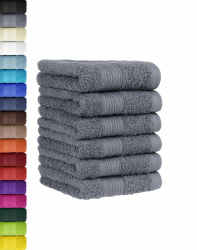 🎁 BaSaTex - 6er Pack Handtuch Set für Gäste - Handtücher mit Aufhängeschlaufe 🛁 Angebot bei HelloDeals