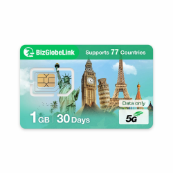 EIOTCLUB Prepaid SIM für Reisen, BizGlobeLink SIM-Karte Internationale Nutzung in 77+ Ländern 🌐 Angebot bei HelloDeals