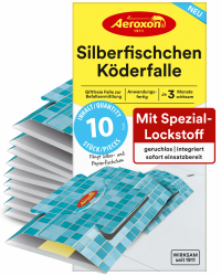 🐜🪲 Aeroxon Silberfischfalle 10er Pack - Effektive Klebefallen für Silberfische Angebot bei HelloDeals