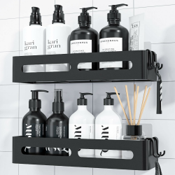 🚿 Kitsure Duschablage ohne Bohren - 2er-Pack, Selbstklebende Duschablage 🛁 Angebot bei HelloDeals