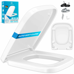 🚽 KESSER® WC Sitz mit Absenkautomatik Toilettendeckel Quick-Release-Funktion und Softclose - einfache Montage 🚽 Angebot bei HelloDeals