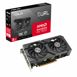 ASUS Dual Radeon RX 7600 EVO OC Edition 8GB GDDR6 Gaming Grafikkarte 🎮💻 Angebot bei HelloDeals