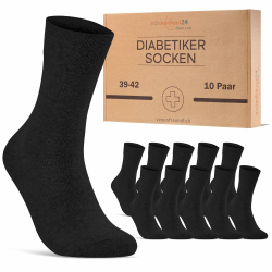 🧦 10 Paar Diabetikersocken für Herren & Damen aus Baumwolle ohne Gummibund Angebot bei HelloDeals