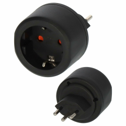 🌍🔌 Brennenstuhl Reisestecker/Reiseadapter (Schwarz) - Reise-Steckdosenadapter für elektrische Geräte mit Schutzkontakt Stecksystem in Ländern mit Schweizer Stecksystem Angebot bei HelloDeals