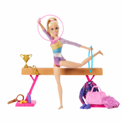 Barbie Turnspaß - Spielset mit Schwebebalken und über 10 thematisch passenden Teilen 🤸‍♀️🏆 Angebot bei HelloDeals