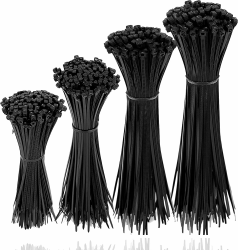500x Kabelbinder Cable Ties Schwarz Set 🛠️🔒🌿 - Kurz & Lang - Reißfest & UV Beständig Angebot bei HelloDeals