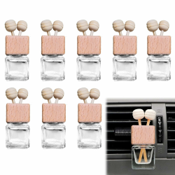 8 Stück 8 ml Klares Glas Auto-Lufterfrischer Parfüm-Clip-Diffusor 🚗💨 Angebot bei HelloDeals