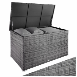 🌿🏡✨ Angebot: tectake® Aluminium Polyrattan Aufbewahrungsbox mit Deckel Angebot bei HelloDeals